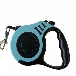 Retractable Dog Leash 16ft Heavy Duty Pet Walking Leash with Anti-Slip Handle One-Hand Brake Blue