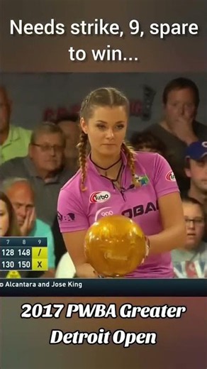 INTENSE match ending at the 2017 PWBA Greater Detroit Open #sports #bowling #pwba #intense