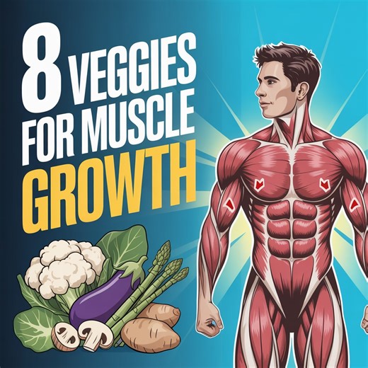 8 Veggies That FORCE Muscle to Grow ‼✅💪🍠 #MuscleBuilding #PlantBasedGains #VeggiesForMuscle #MuscleGrowthFoods #PlantPower #VegetarianFitness #EatForStrength #FitnessNutrition #healthapta | Healthapta