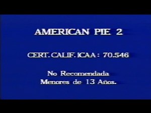 AMERICAN PIE 2 (2001) | Inicio VHS España