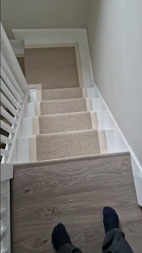 carpet stair runner fitting with stair rods