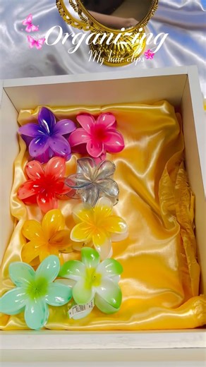 Organizing my hair clips 🌸🎀💗 #hairclip #cleaning #viral #foryoupageシ #shorts