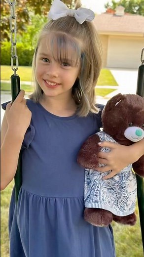 SEWING 🧸Sew a dress for a teddy bear or stuffed animal. Free pattern link in description. #sewing