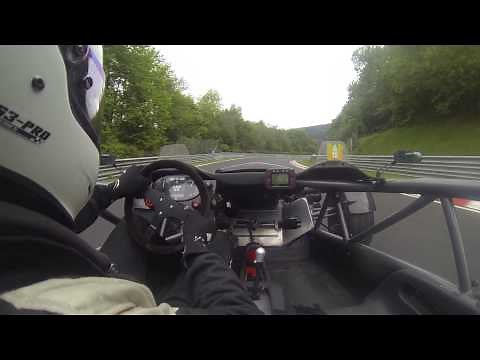 Ariel Atom follow FERRARI 458 speciale on Nurburgring full lap