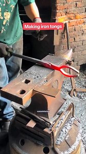 Making iron tongs .. #blacksmithing #handforged #blacksmith #craftsman #usatastefactory | USA Taste Factory