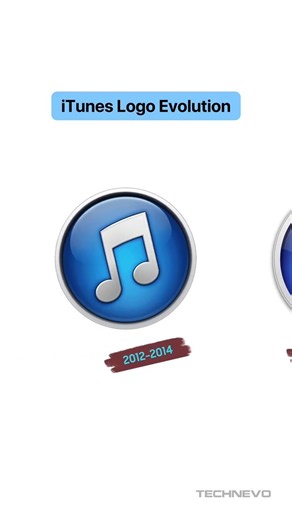 iTunes Logo Evolution (2001 - Present) 🎵 #apple #itunes #shorts #iphone #logo #evolution
