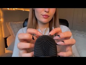ASMR | Bare Mic Scratching (scratching with the back of my long nails)