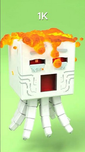 Pouring Minecraft Lava on Ghast 💀🔥