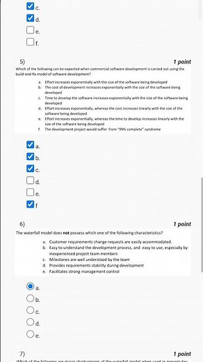 NPTEL || Software engineering || week 2 assignment questions