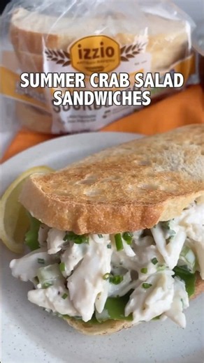 Chive and Crab Salad Sandwiches Recipe in Description!
