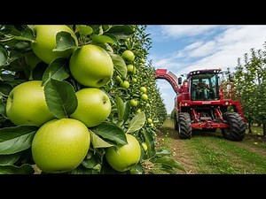 How Green Apples Are Grown and Harvested in America | Modern Farming Technology