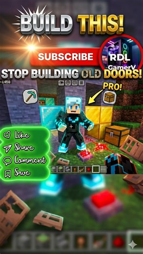 DON'T ❌ BUILD OLD DOORS 🚪#minecraft