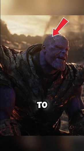 the reason behind thanos sits down