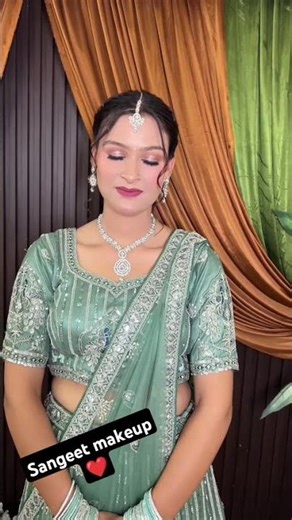 Sangeet Makeup/Daya Makeover #makeup #bridalmakeup #makeupartist #wedding Short video