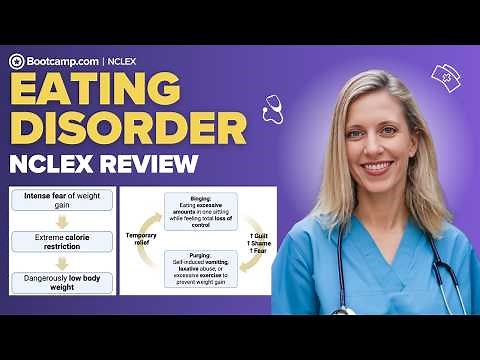 Mental Health NCLEX Review | Eating Disorders : Anorexia vs Bulimia, Signs, Risks, Nursing Care