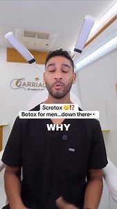 Dr Richard Devine MBBS, MSc, MRCGP | Would you inject botox into your testicles so they hang low and look less wrinkly? 🤔 It’s a real thing! @carriagesofharleystreet... | Instagram