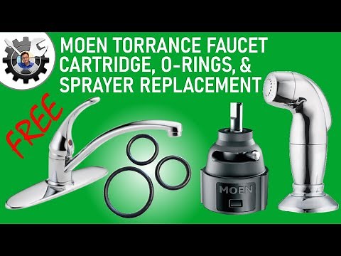 Replace Moen faucet cartridge, o-rings, and sprayer for free!