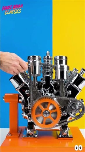Mini V8 Engine ka Jadui Kaam! 🔥⚙️ #Shorts #satisfying #asmr #haribabaclasses