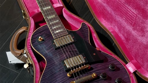 Gibson 墨菲 R9 1959 Les Paul Purple Tiger重度做旧