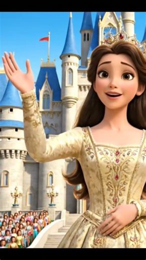 Meet Princess Rina! 👑 Royal Waves from the Castle ✨ #shorts