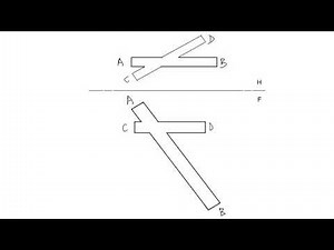 Visibility of Non-intersecting pipes (or rods) - Descriptive Geometry Lesson