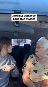 Invisible person in back seat (prank) #jokes #funny #fypシ #entertainment #invisibleprank | Shenaniganswithtt