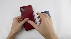 Smartish® iPhone X/XS Wallet Case - Wallet Slayer Vol. 2 [Slim Protective Kickstand] Credit Card Holder for Apple iPhone 10s/10 (Silk) - Black Tie Affair