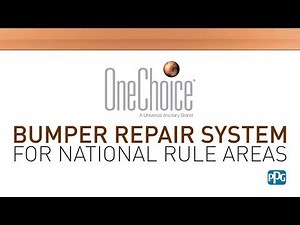 PPG's OneChoice® Bumper Repair System for National Rule Areas