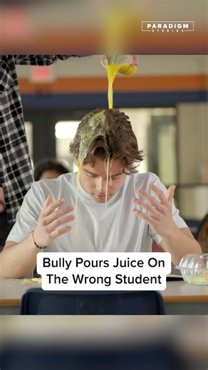 Paradigm Studios by Goalcast on Instagram: "Bully Pours Juice On The Wrong Student #reels #Bully #lifelessons"