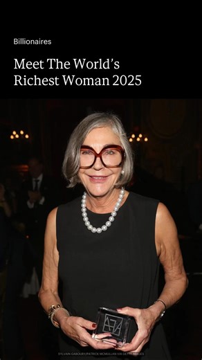 Meet the world's richest woman according to Forbes' 2025 Billionaires List. Read more: https://www.forbes.com/sites/juliegoldenberg/2025/04/01/the-richest-women-in-the-world-2025/?utm_campaign=ForbesMainFB&utm_source=ForbesMainFacebook&utm_medium=social | ForbesWomen