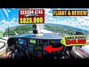 Cessna 414A изнутри — БИЗНЕС-КЛАСС за $825.000! Салон, авионика и реальный полёт