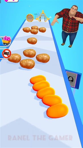 Potato Run Funny Gameplay 575 #gaming#shortsviral#shortsfeed#shorts