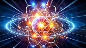 Dynamic Animation of Atomic Nucleus and Electrons Stock Footage - Video of depiction, moving: 333218094