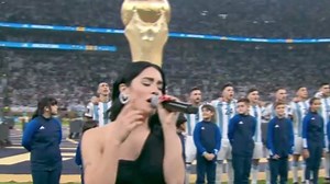 Lali Espósito interpretó el Himno Nacional Argentino en la final del Mundial de Qatar 2022