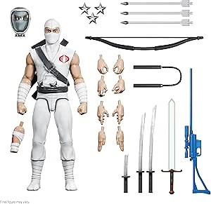 Super7 ULTIMATES! G.I. Joe Storm Shadow - 7" G.I. Joe Action Figure with Accessories Classic Cartoon Collectibles and Retro Toys