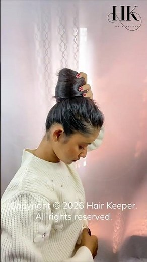 60-Second Hair Hack! ⏱️ Easy Knee-Length Twisted Bun with Claw Clip ✨#hair #hairstyle #haircare #diy