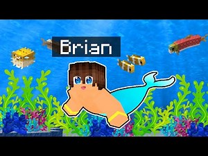 My MERMAN SECRET In Minecraft