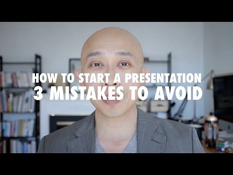 How to Start a Presentation - Mistakes to Avoid