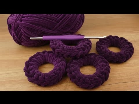 Make Velvet Crochet Scrunchie 💰 | Profitable Hair Accessories