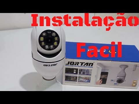 Como INSTALAR CAMERA LAMPADA JORTAN WIFI 360, tres formas de instalação CAMERA JORTAN, APP YOOSEE