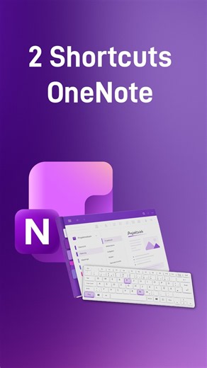 🔥 Shortcuts in OneNote! #shortcuts #onenote