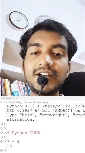 Python IDLE explained in just 30 sec. #learnpython #python #coding #CRACKCODE #tech #google #facts