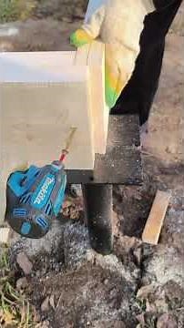 How Strong Timber Foundations Are Built 🔨#Construction #Woodworking #BuildingTechniques #Carpentry