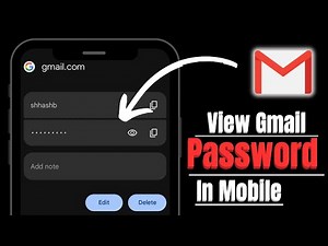 How To Check Gmail ID Password In Mobile | See Gmail Account Passoword