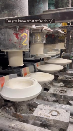 We’re making your next plate or bowl in our Newell, West Virginia factory 🍽️🥣 Shop West Virginia made dinnerware at fiestafactorydirect.com | Fiesta Dinnerware