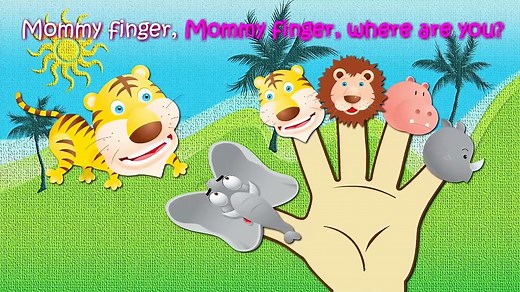 Wild Animals Finger Family Nursery Rhymes Lyrics