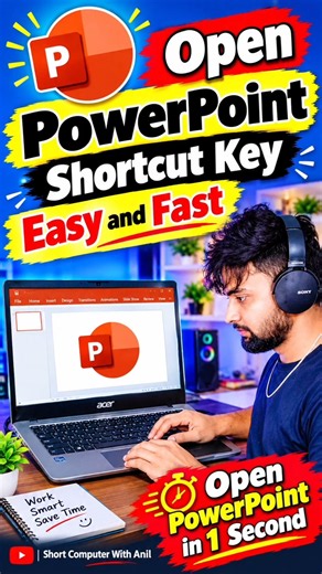 How_To open Powerpoint With Shortcut Key Easy and fast! #powerpoint #shortcutkeys #msoffice #shorts