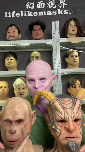 Realistic Silicone Masks for Halloween Cosplay