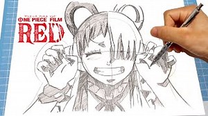 【イラスト】(ワンピース映画)ウタシャーペンを使った簡単なイラストの描き方！イラストメイキングIllustration making ONEPIECE – おりがみペーパーシアターチャンネル