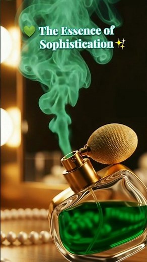 💚 The Essence of Sophistication | 3D Perfume Smoke Animation ✨#3DAnimation #PerfumeAd #LuxuryBrand